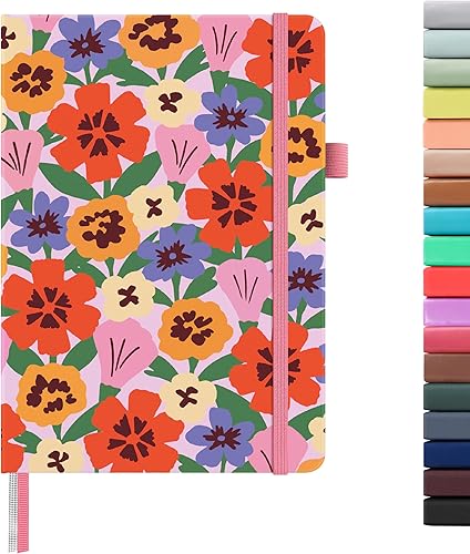 Miniatura 58 de &And Per Se - Cuaderno con rayas estrechas (5 unidades), 160 páginas, tamaño A5 de 5.7 x 8 pulgadas, diario de papel grueso, con tapa dura, para