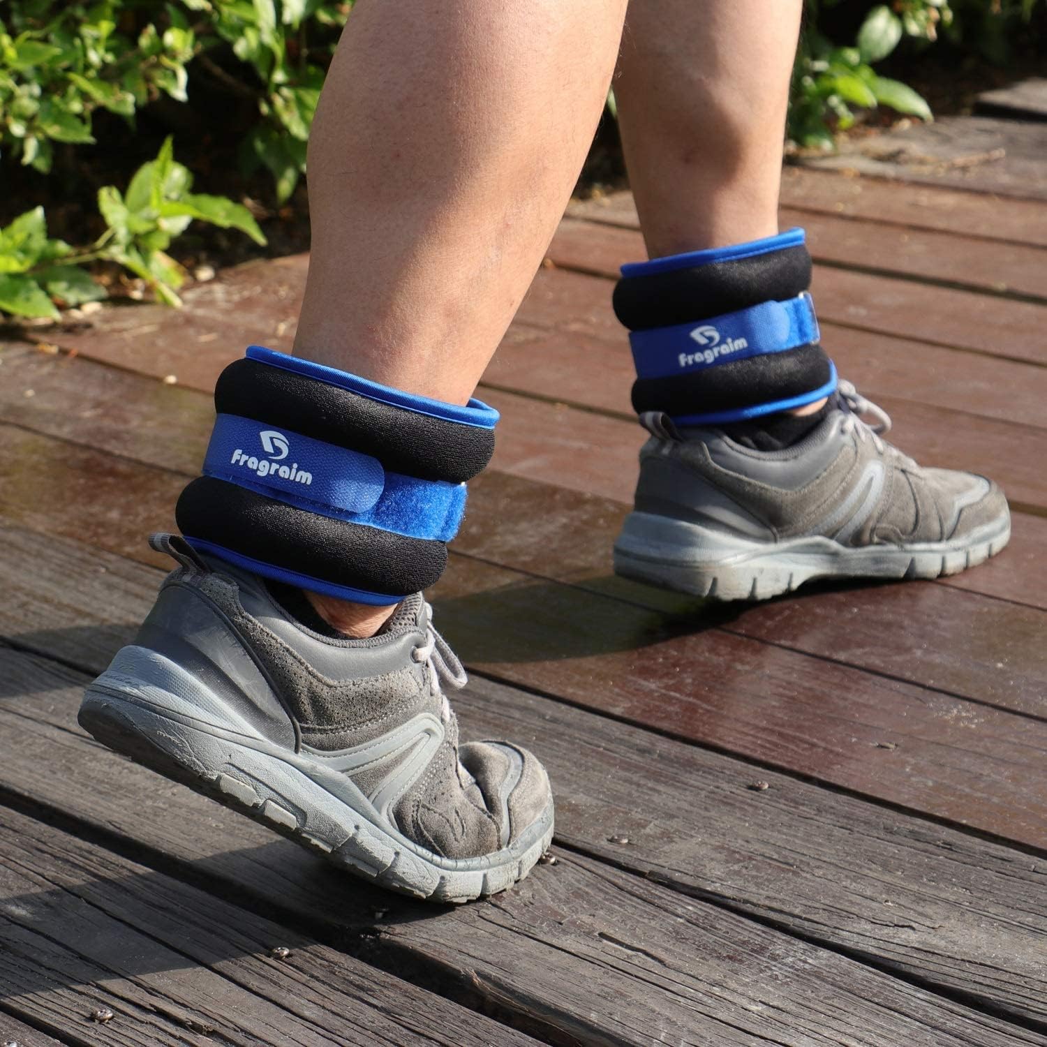 Pesi per caviglie per donne, uomini e bambini – Set di pesi per polsi/gambe/braccia con cinghia regolabile per jogging, ginnastica, aerobica, fisioterapia (da 0,9 kg a 4,5 kg coppia)