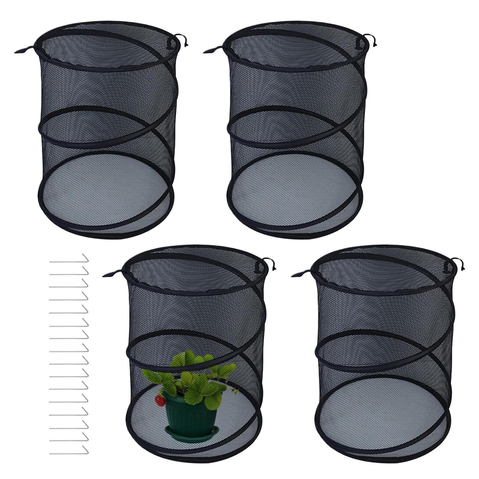 Malla Protectora para Plantas Cerramiento Protector Transpirable 4 Piezas