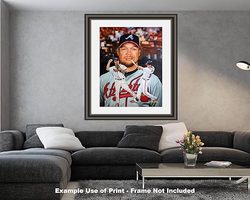 Miniatura 2 de Atlanta Braves 3rd Base Chipper Jones MLB Baseball Player HOF Hall of Fame Art Print 1AM3 CHOICES 8x10-40x50