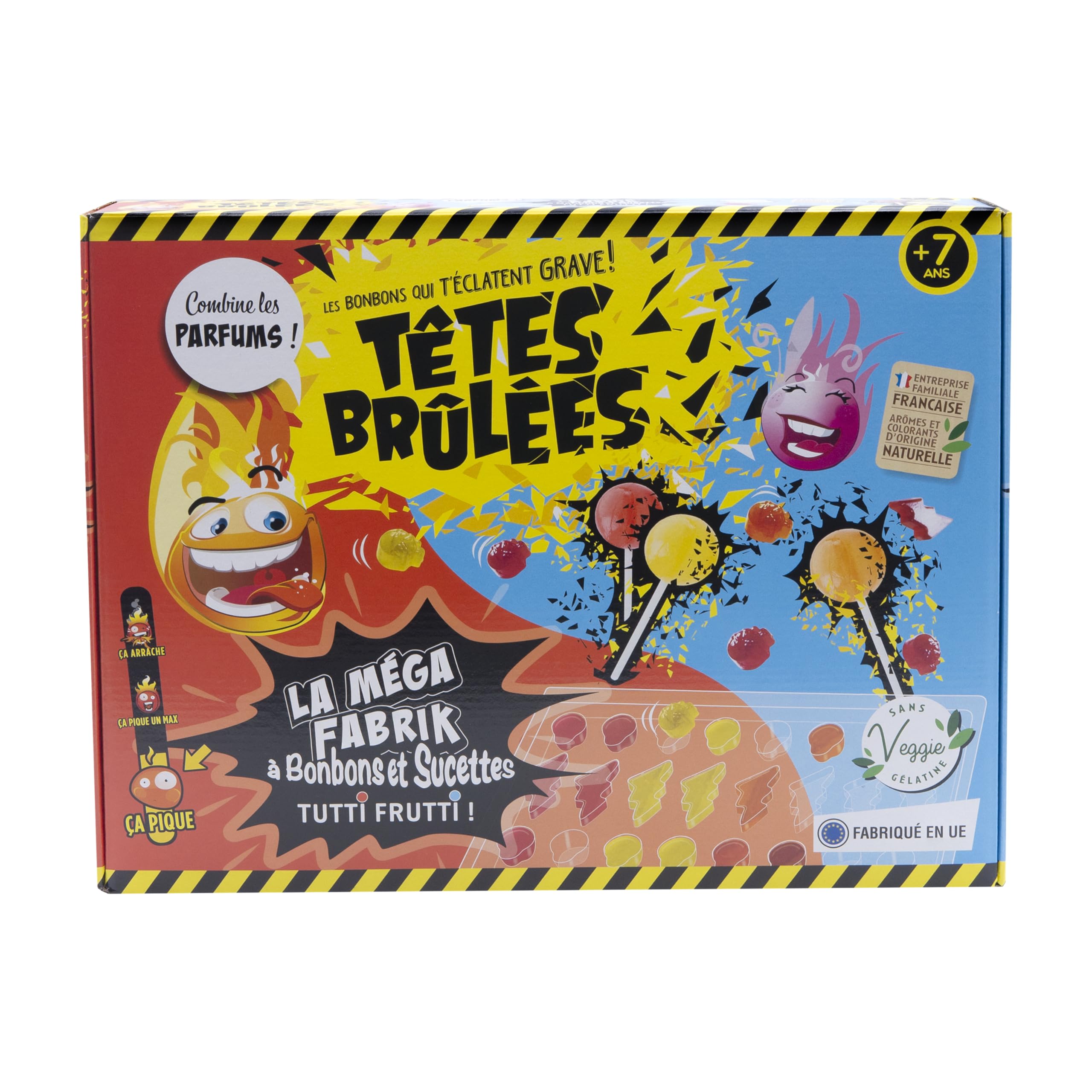 SILVERLIT TETES BRULEES - Stellt Bonbons und Lollis nach Tutti Frutti her - Natürliche Aromen, Farbstoffe Und Geliermittel - Ab 7 Jahre