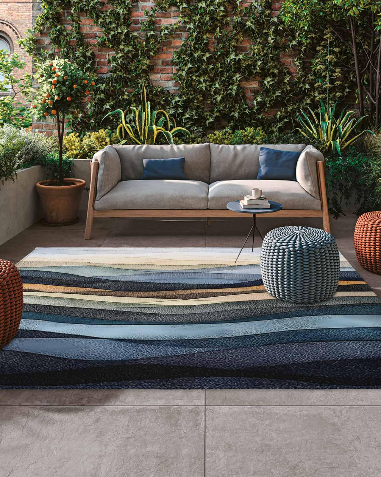 Amazon.com: ERUNPONLY Modern Geometric Outdoor Rug 6x9 Ft for