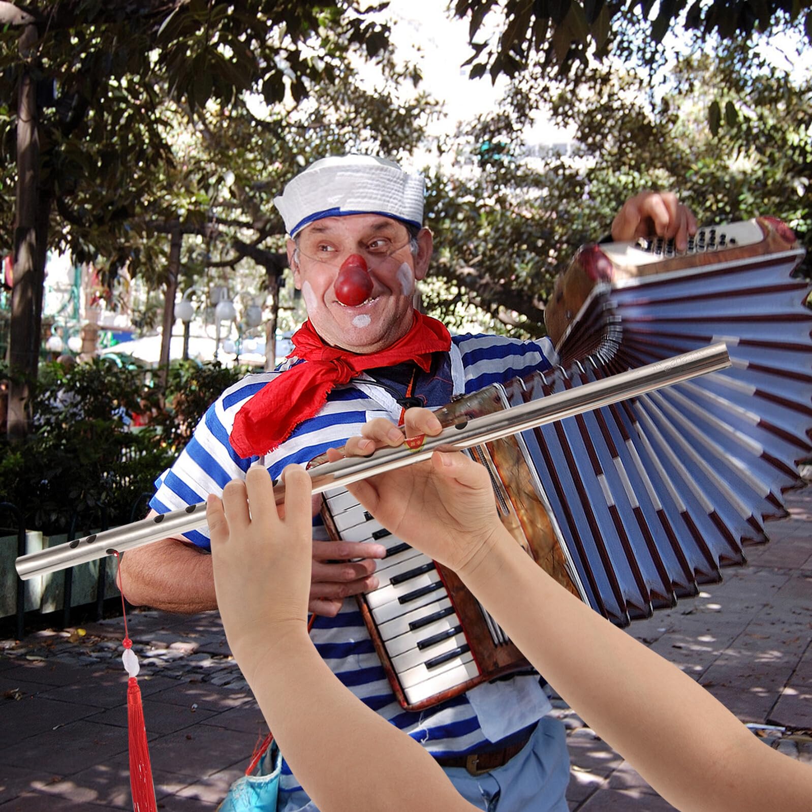Chinesische Dizi Flöte G-dur Edelstahl 304 Traditionelle Horizontale Bassflöte Präzise Stimmung Anfänger Blasinstrument für Musikunterricht und Unterwegs