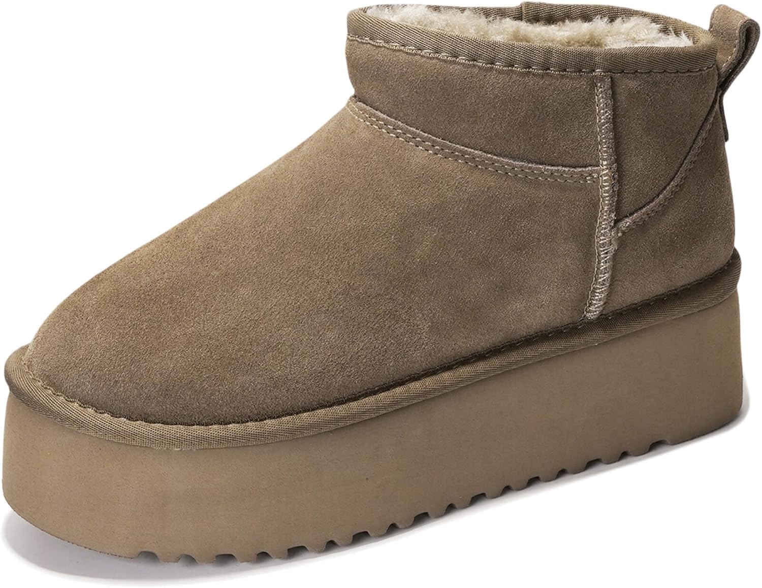 Project Cloud 100% Genuine Leather Ankle Boots for Women - Anti-Slip Memory Foam Insole Womens Boots - Lightweight Winter Womens Shoes, Ankle Booties for Women (Huggy)