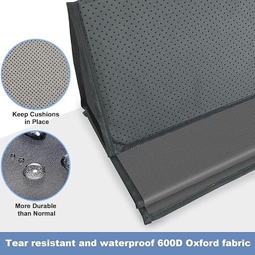 Miniatura 7 de VERONLY Soporte para cojín de sofá, tablero MDF de 17 x 66 pulgadas para asiento caído, superficie Oxford antideslizante, se adapta a la mayoría de