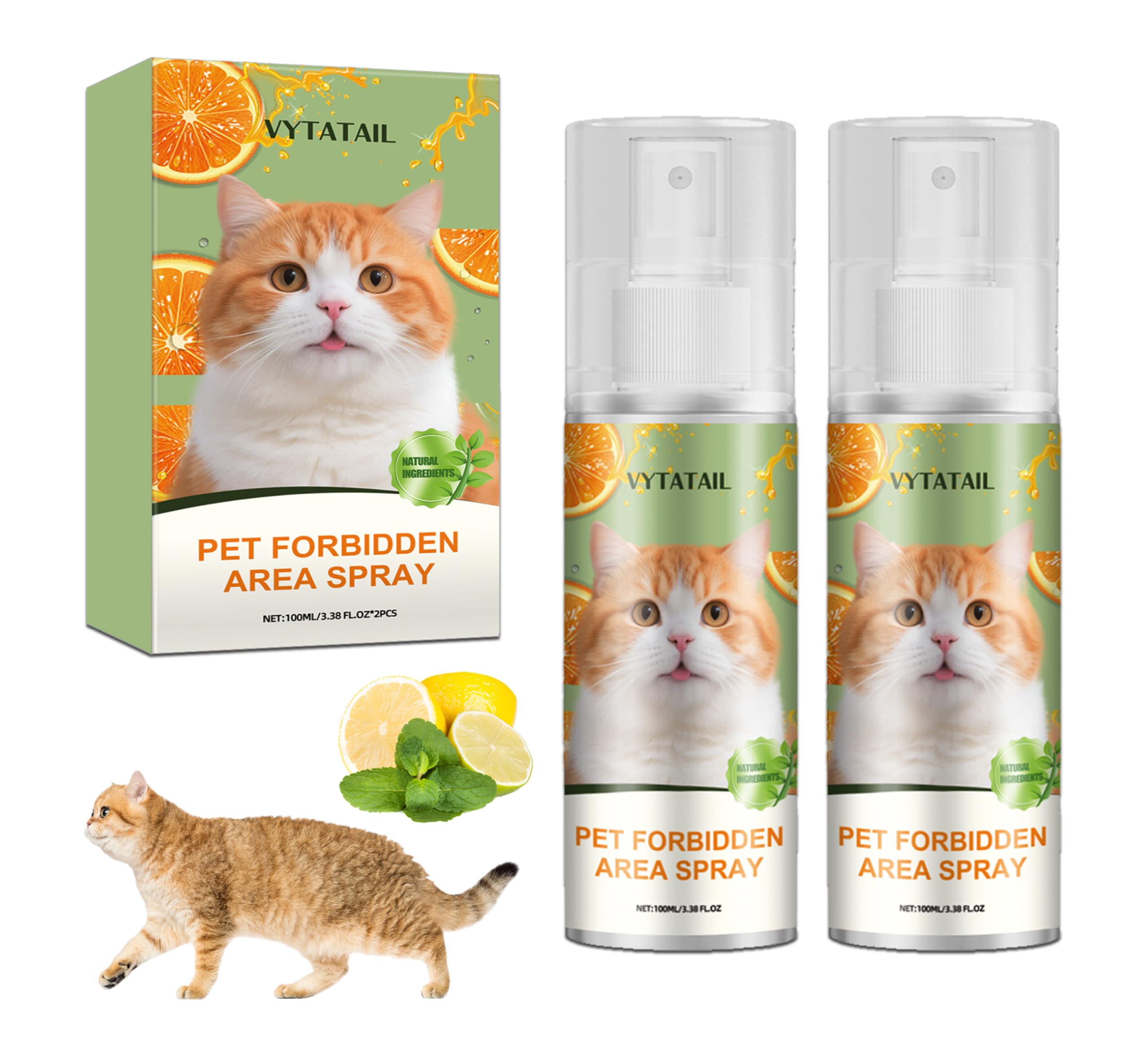 VYTATAIL Cat Deterrent Spray 2 Pack