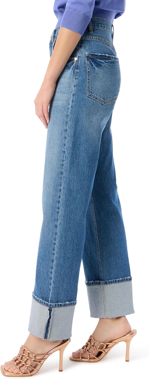 DEE OCLEPPO Women's Kit 5 Pocket Straight Wide Leg Jean Standard image 4