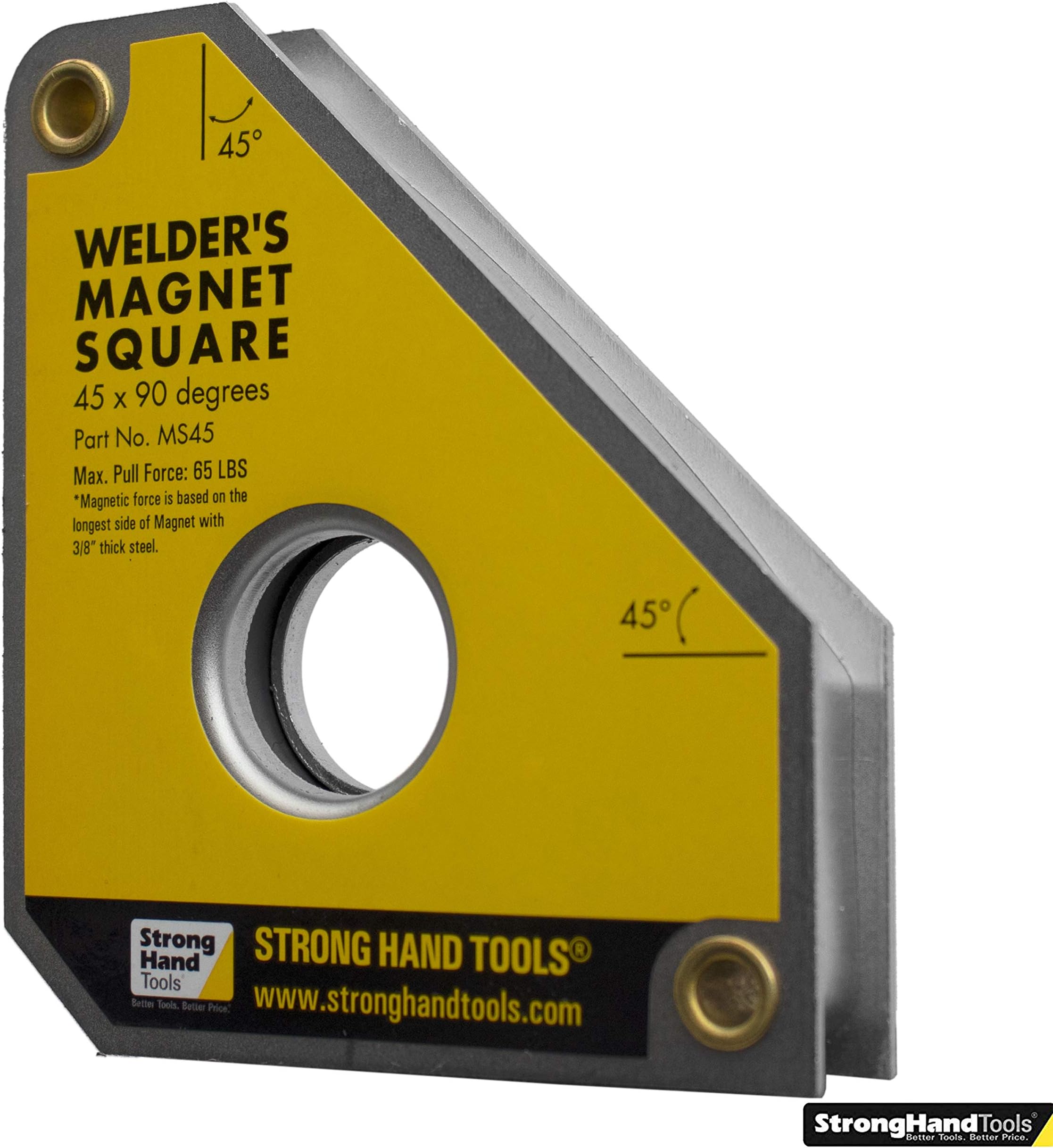 Strong Hand Tools MS45 Multi-Angle Magnetic Welding Square, 30°/45°/60°/90° Multi Angle