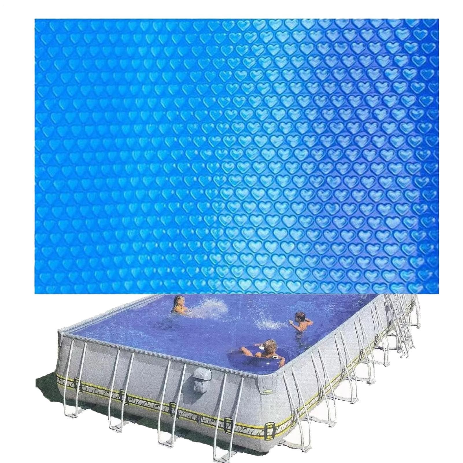 Cubierta Solar Para Piscina - Cubierta De Calefacción Para Piscina | Rettangolare Aislada | Calentador De Piscina Resistente A Los Rayos UV, Reduce La Evaporación Del Agua Para Cubierta Solar Pa