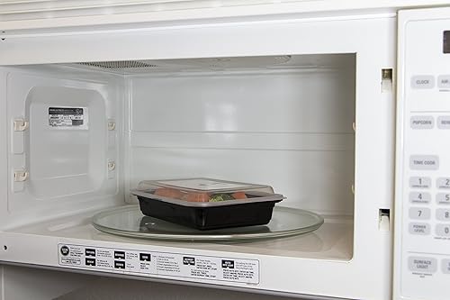 Miniatura 6 de INEVIFIT Contenedor de almacenamiento de alimentos de alta calidad, duradero y reutilizable, apilable, paquete de 10 unidades, apto para microondas