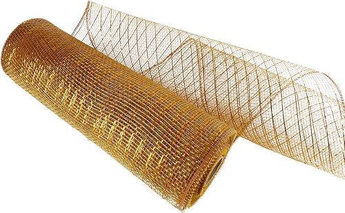 Miniatura 4 de Malla decorativa de arpillera de poliéster de 10 pulgadas x 10 yardas, ideal para hacer coronas, fiestas de Holloween y decoración de árbol de