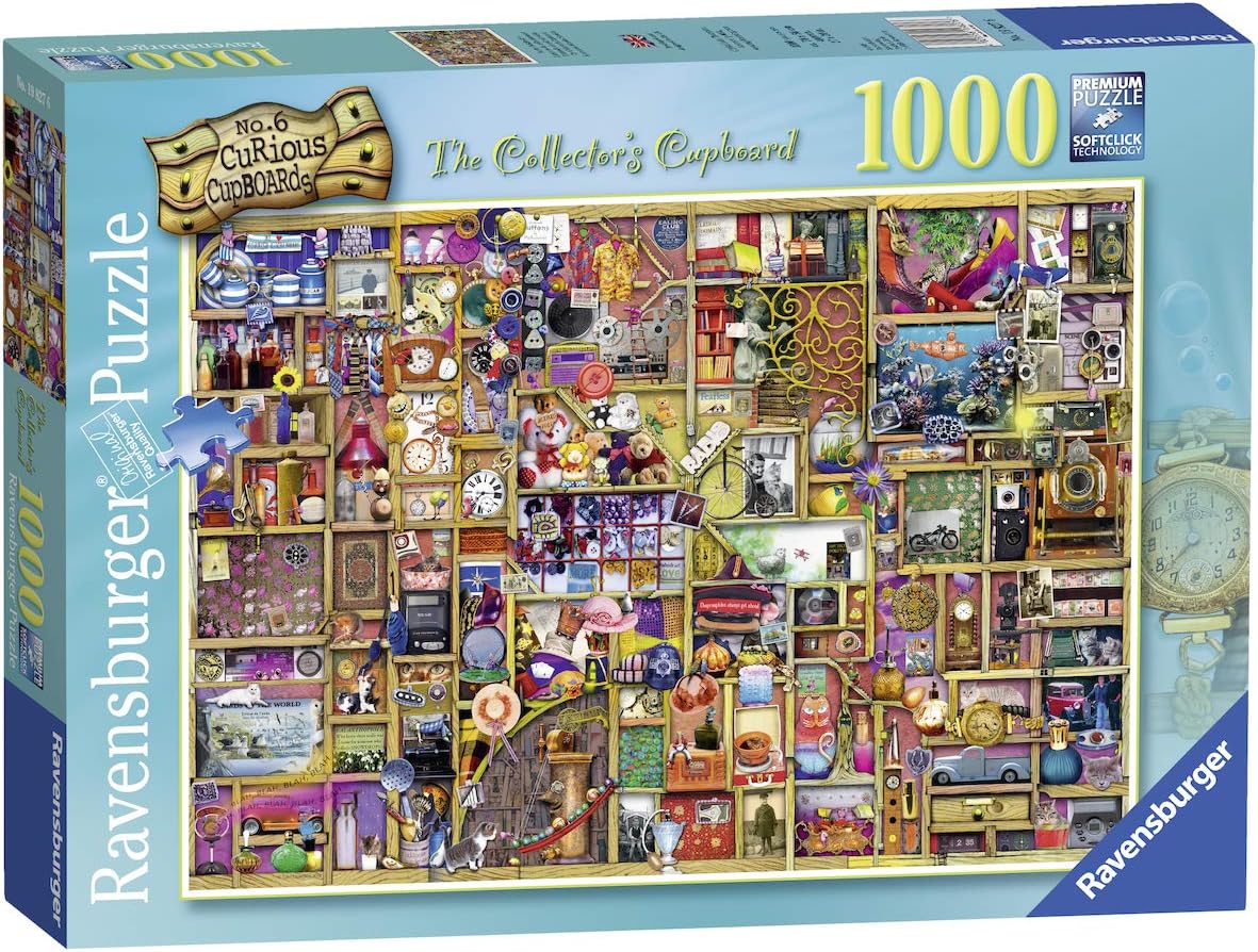 Ravensburger The Collector's Cupboard 19827 1000 Piece Puzzle for Adults, Every Piece is Unique, Softclick Technology Means Pieces Fit Together Perfectly