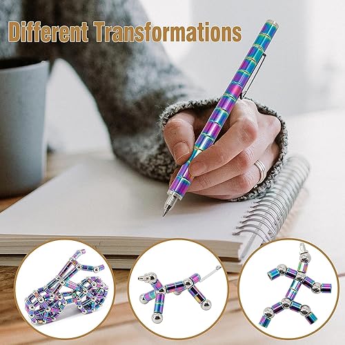 Miniatura 4 de Bolígrafo magnético para ansiedad de 8 a 13 años – Regalos para adolescentes y niñas, bolígrafo magnético de juguete de descompresión de 10, 11, 12,