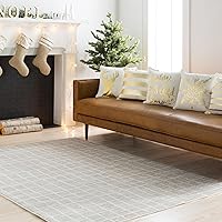 Vista 6 de Mark&Day Pillows - Walcourt Ivory Decorative Throw Pillow Cover for Couch Sofa Bed - 18x18 Modern Home Decor Cushion Covers for Living Room Bedroom