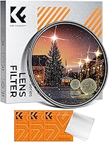 K&F Concept 58mm Variable Starburst Filter: Adjustable 4-8 Point Cross Screen Effect, 18-Layer Coating, Ultra Slim Lens Filter w/ Cleaning Cloths