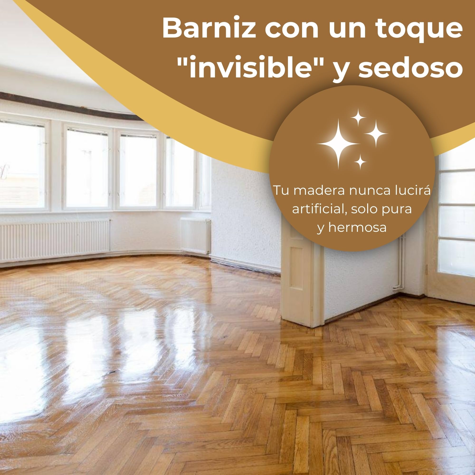 Barniz de Poliuretano al Agua para Suelos de Madera Interior 5L - Protector de Alta Durabilidad y Resistencia al Desgaste - Acabado Natural - Sin Olores