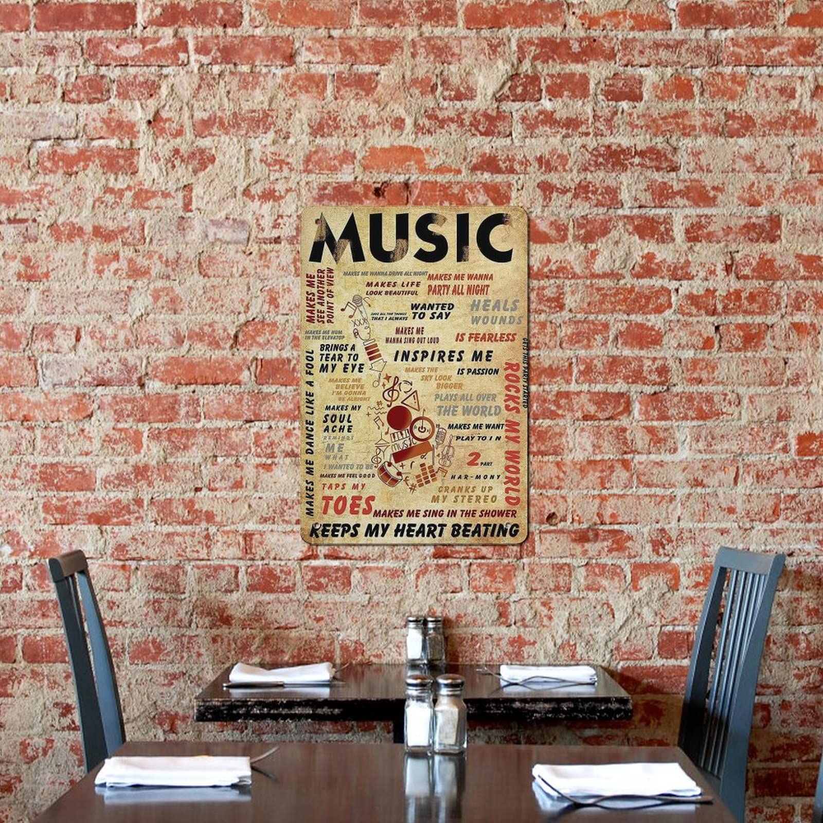 Targa in metallo con scritta in lingua inglese Beware Attack
