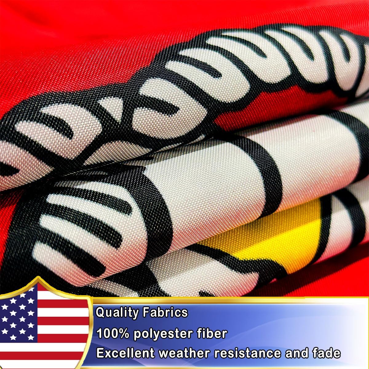 VOLTA Double Sided Marine Corps USMC 5x8ft, Outdoor Heavy Duty 3-Ply Durable Polyester Marine Corps USMC Flag with Canvas Header/Brass Grommets for Indoor and Outdoor Decorations - Image 2