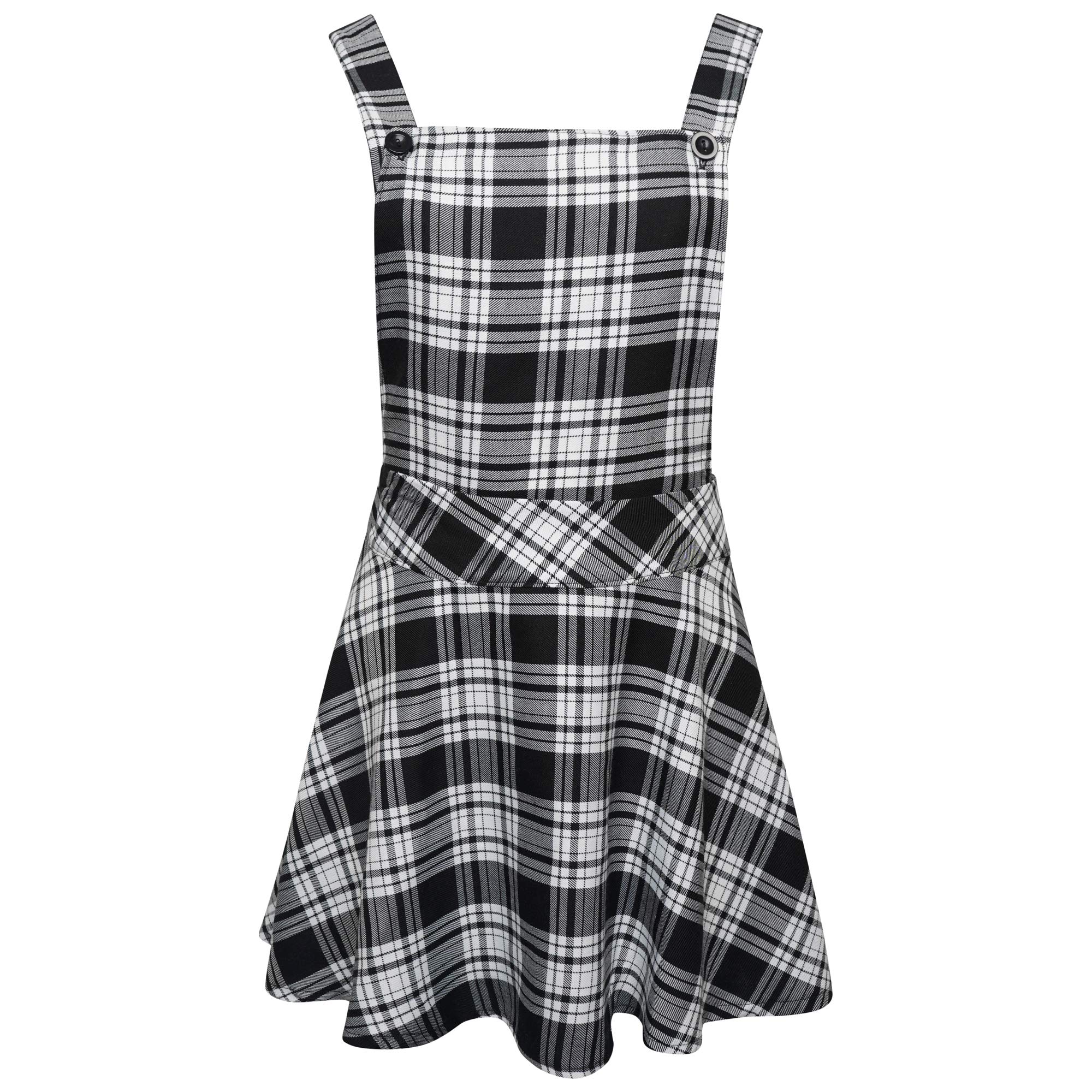 knee length dresses for ladies Sonata Spanish Girls Tartan School Pinafore Dress CO2402 main image 1