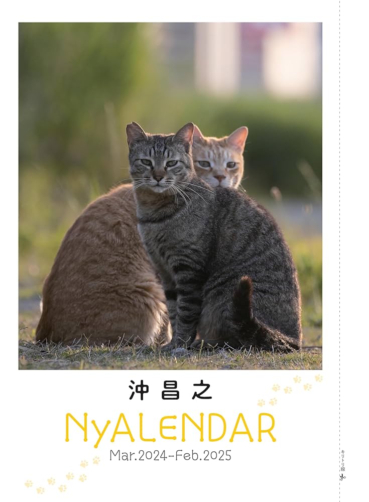 亜麻猫2024 気まま猫 カレンダー 2024【あおいとり】 (セイセイシャ