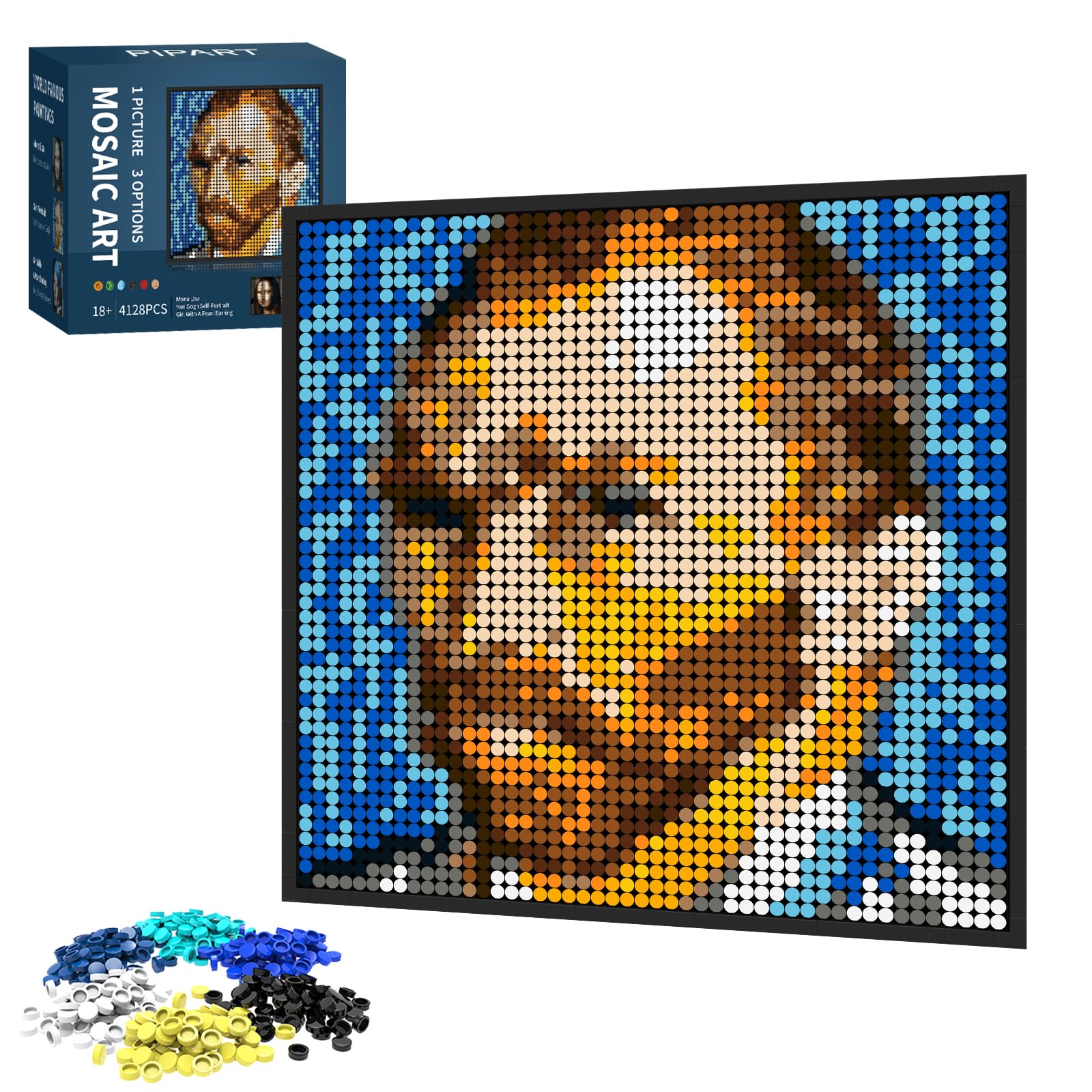 クリスタルアート　モナリザ Amazon.co.jp: PIPART 3イン1モザイクアート モナリザ | ゴッホ