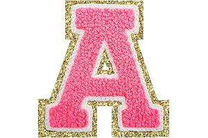 SPRT Glitters Chenille Letter Patches for Personalized Apparel
