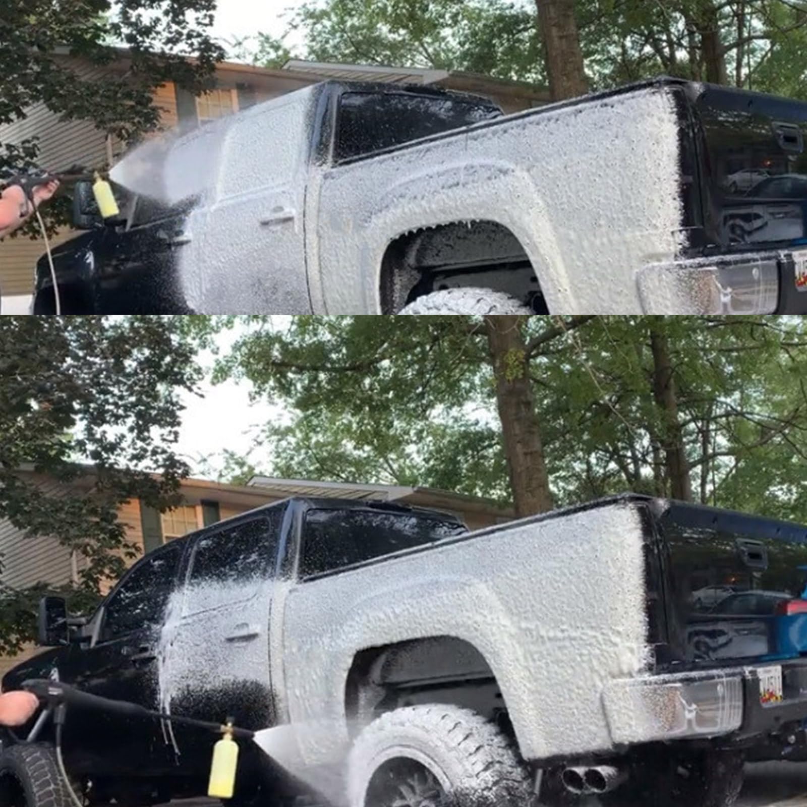 Lavadora a presión de 4350 PSI, conector rápido de 1/4 de pulgada con espuma y puntas de boquilla, 1 litro, lavadora eléctrica para piso de coche, espuma de lavado de autos