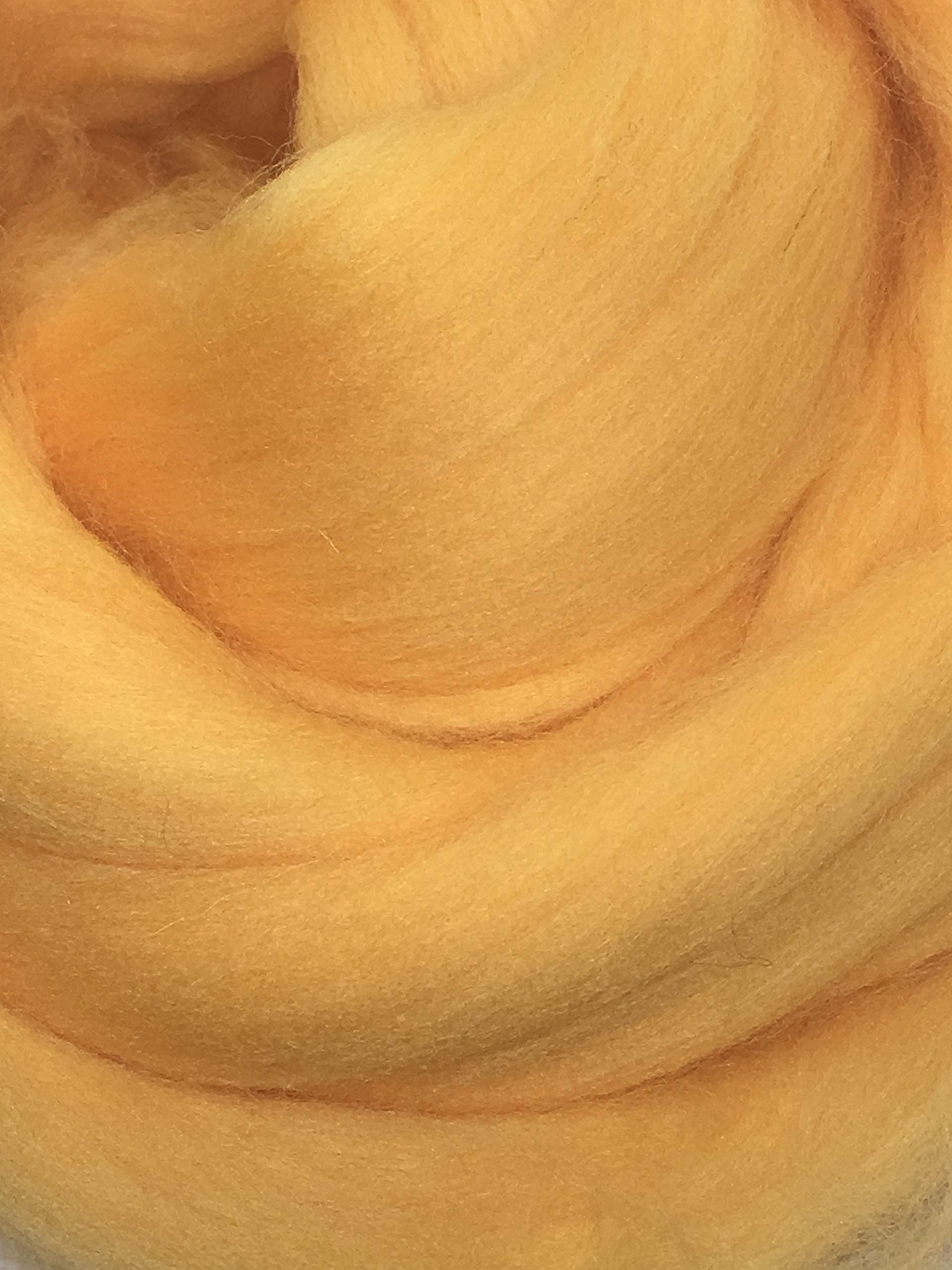 Shep's Wool, Peach Orange Wool Roving, 8lb Merino Wool Top Roving Fiber Spinning, Felting Wool, Wool Roving for Felting, Wool Roving for Spinning, Weaving Wool, Fiber Art