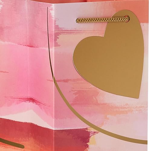 Miniatura 10 de Hallmark Bolsas de regalo de botella de vino de Navidad con asas y etiquetas de regalo (4 bolsas Navidad roja, guirnalda verde y blanca) para