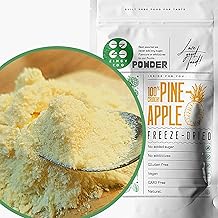 Dried Pineapple Sugar Free Powder | 100% Natural Pineapple Powder Dried Fruit | Freeze Dried Fruit | Box Pineapple Fruit Powder | Gefriergetrocknetes Ananaspulver ZingyZoo