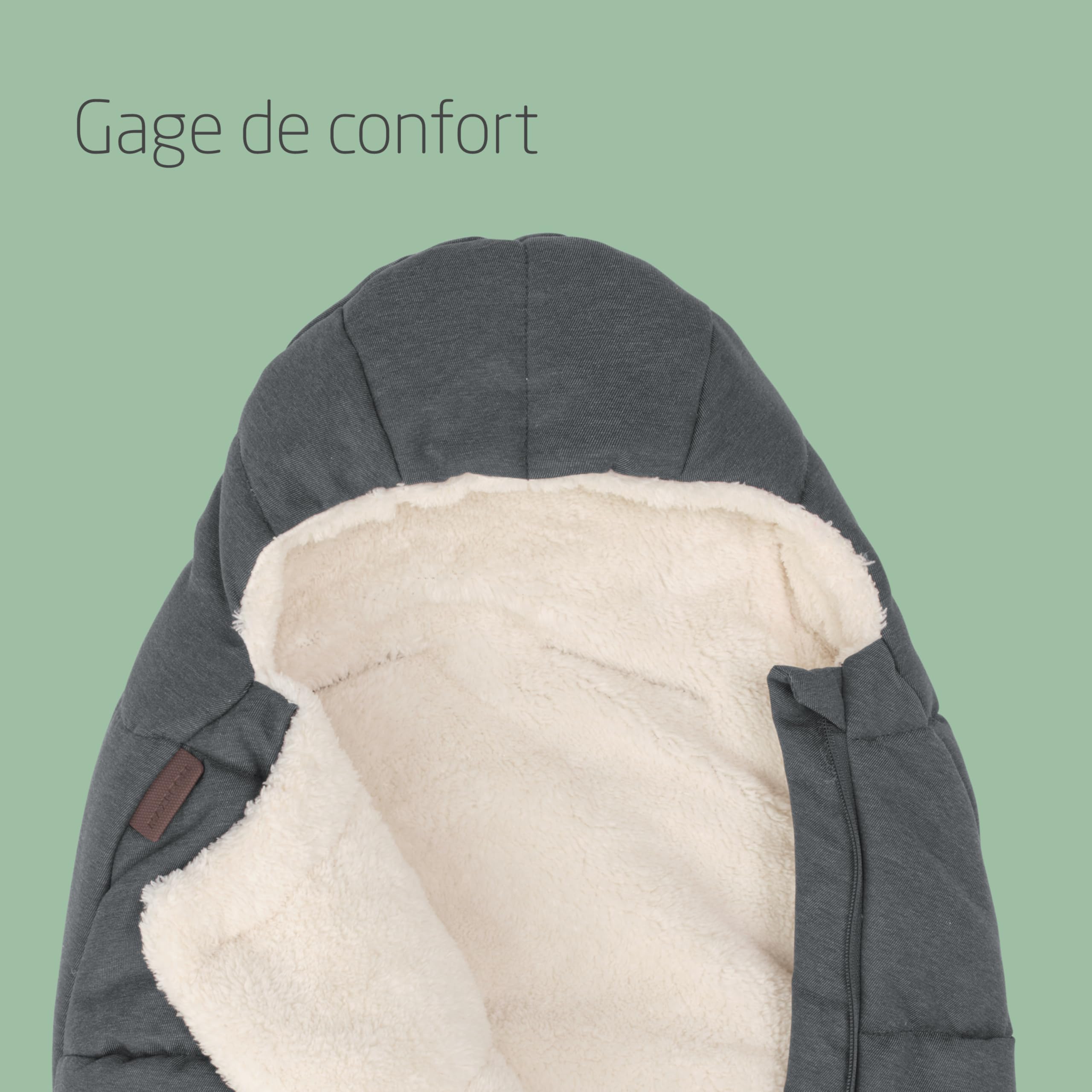 Maxi-Cosi Chancelière pour Cosy bébé (45–75 cm), Chancelière bébé, Confort, Facile et sûr, Tissus doux et robustes, Lavable en machine, Compatible avec sièges-auto bébé Maxi-Cosi, Twillic Graphite