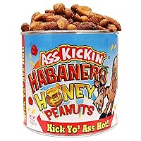 Vista 15 de KICKIN' - Cacahuetes picantes con pimienta habanero – 12 onzas – Cacahuetes picantes y picantes de primera calidad – El mejor aperitivo picante