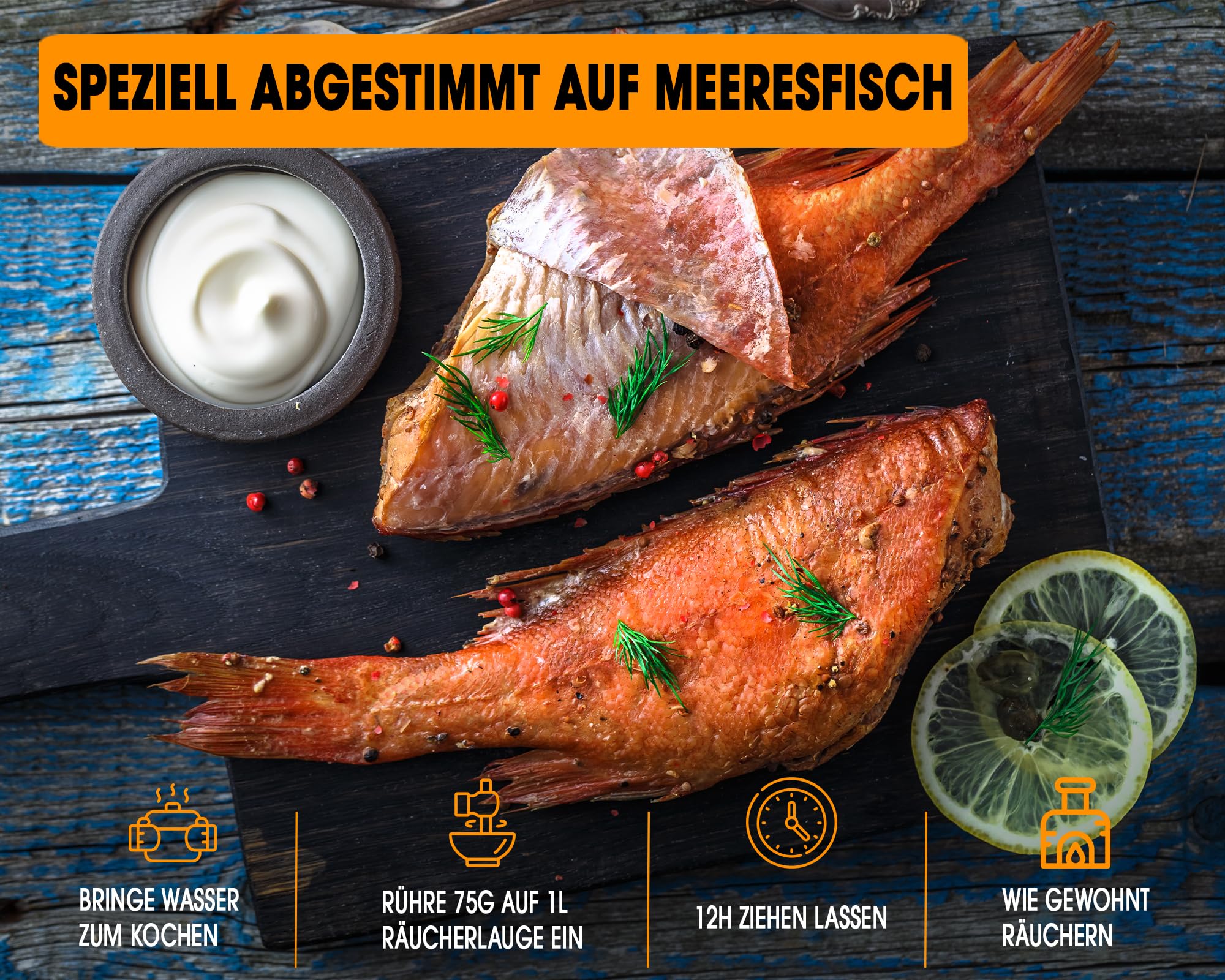 Räuchermehl Für Forellen Angel Berger Räucherlauge / Räuchersalz - Foto 3