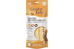 GOOD ‘N’ TASTY Cat Lickable Treats: Savory Spoonables with Real Chicken, Salmon & Duck