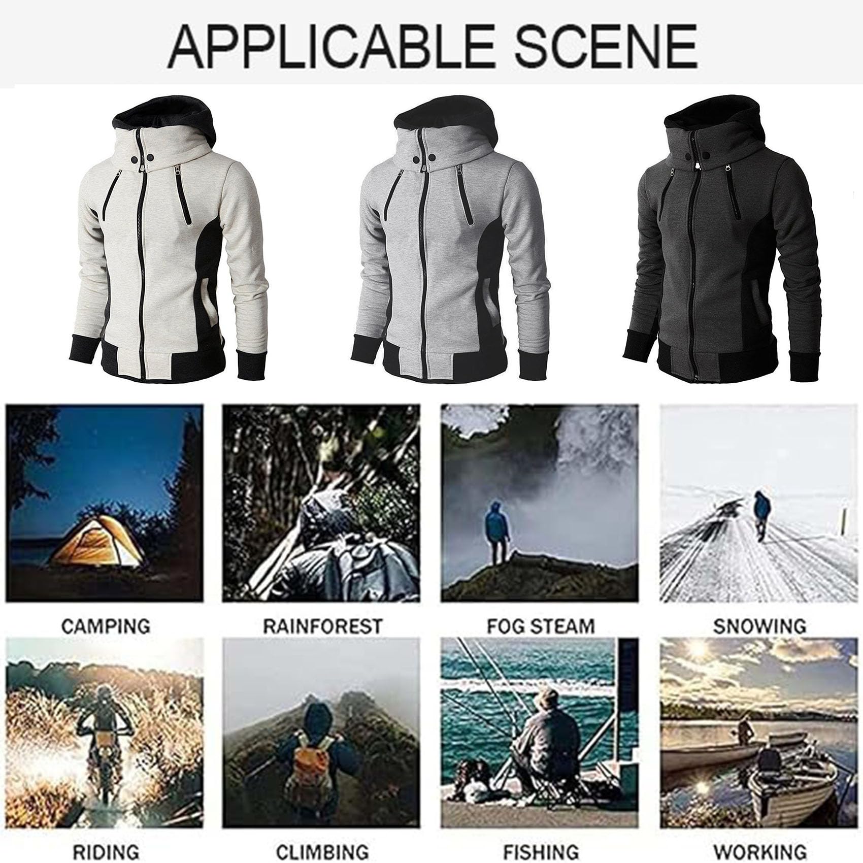 Sweat à capuche personnalisé pour homme avec logo et photo, veste zippée personnalisée, vêtements de travail confortables pour le sport