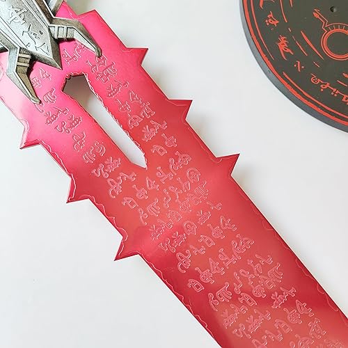 Miniatura 6 de Réplica de metal de la espada de la hoja del crisol de 45 pulgadas con soporte de exhibición, para cosplay y colección de exhibición