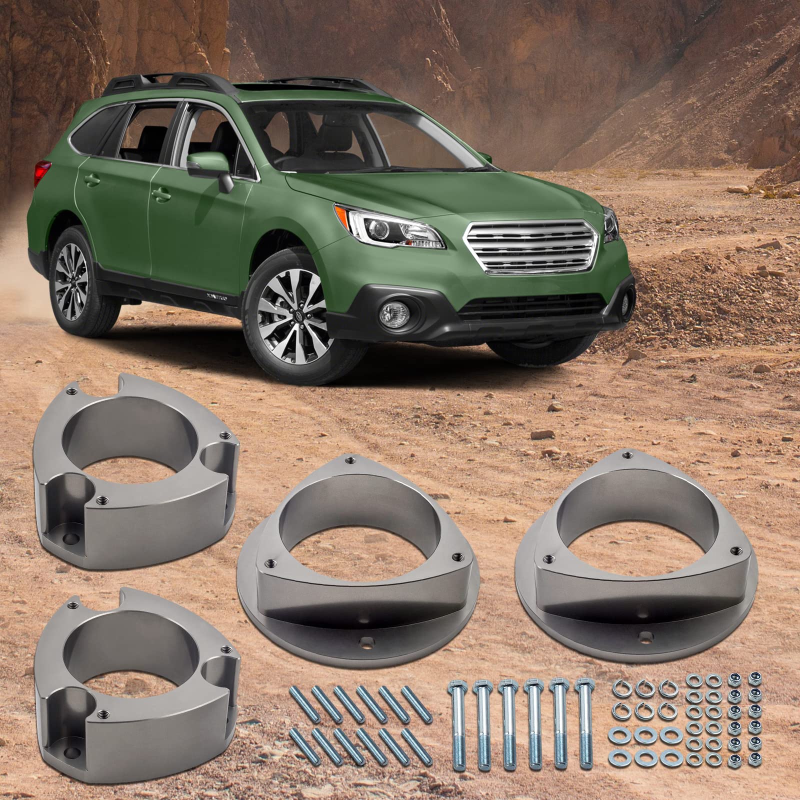 maXpeedingrods 3" Höherlegung Vorne & 3" Hinten für Subaru Impreza Forester Legacy Outback 1998-2008 2003 2004 2005 Fahrwerk Nivellierungs Lift Kit