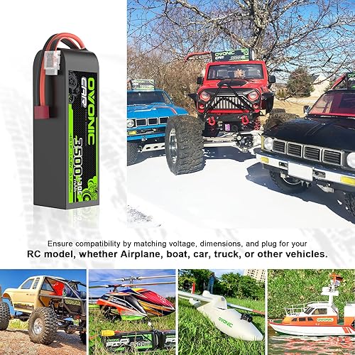 Miniatura 5 de OVONIC 4S LiPo Batería 3500mAh 14.8V 130C RC Batería con Dean-Style T Conector