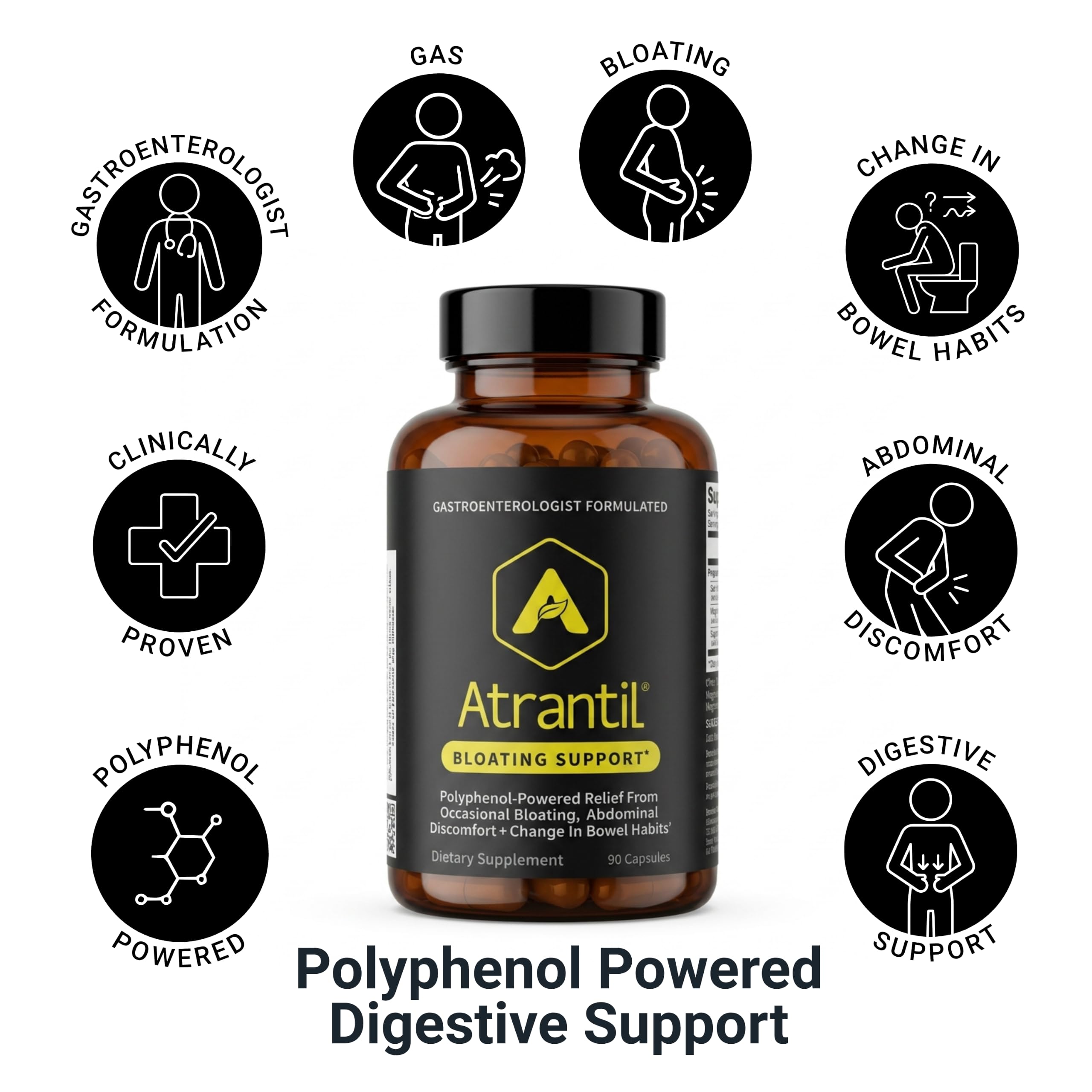 Atrantil Gas and Bloating Relief Digestive Health, 90 Capsules — Amazon image 4
