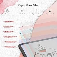 Vista 3 de bersem Paquete de 2 protectores de pantalla Paperfeel diseñados para Samsung Galaxy Tab S10 Plus/Tab S9 Plus/Tab S9 FE+ / Tab S8 Plus/Tab S7 FE/Tab