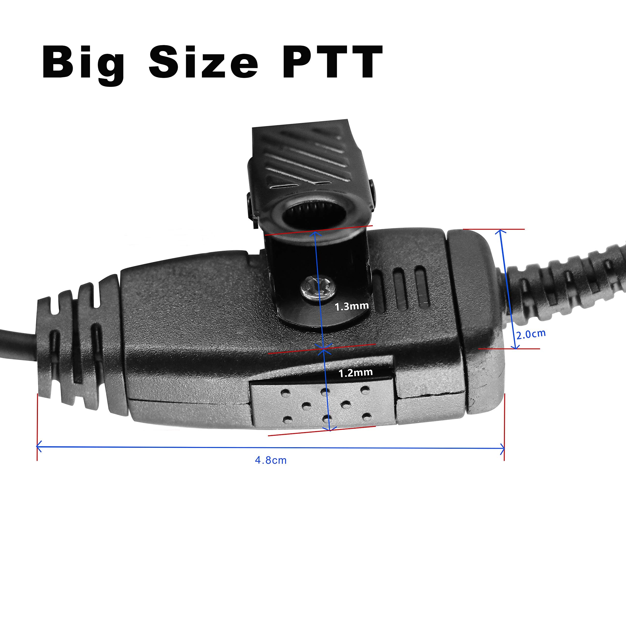 Auricolare a tubo acustico CLP1010 a 1 pin da 2,5 mm con microfono PTT per Motorola CLP 1010 CLP1040 CLP1060 CLP1080 (CLP 1040 CLP 1060 CLP 1080) Walkie Talkie On-Site Business Radio