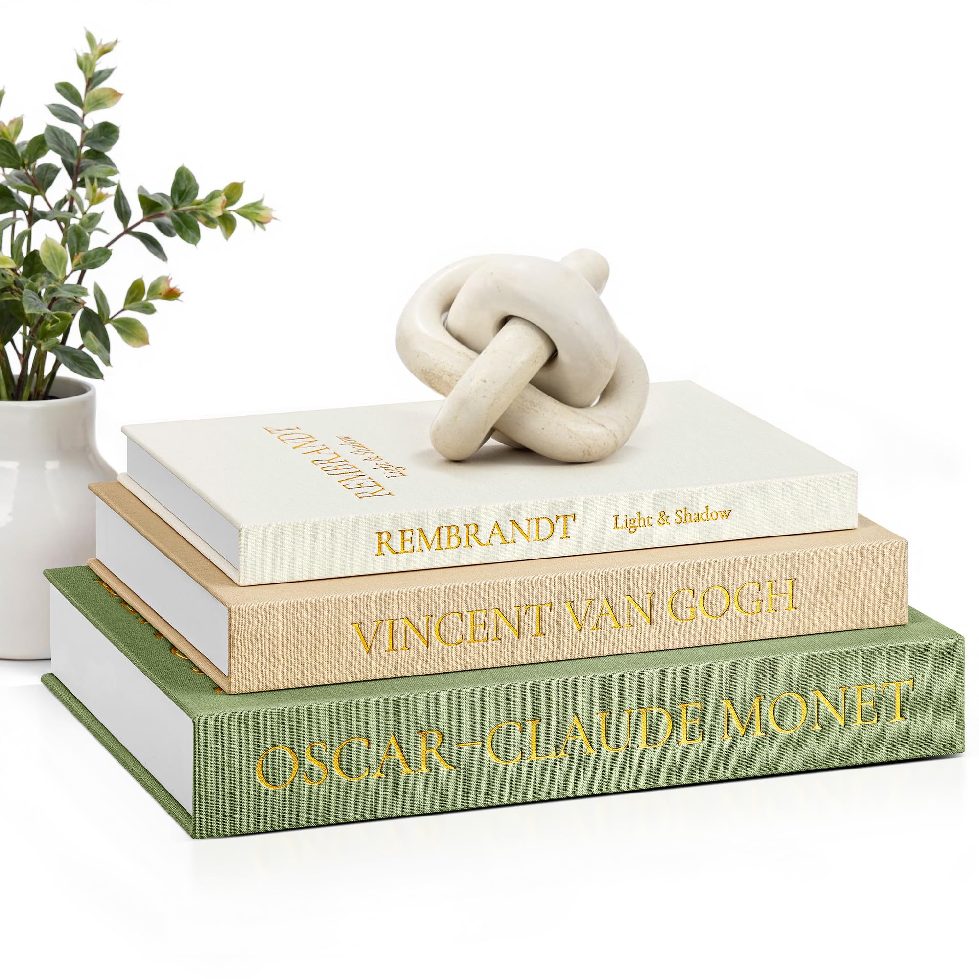 JARLINK Aesthetic Decorative Books, Set of 3 Linen Faux Book Boxes, Sage | Stylish Storage Boxes for Home Decor, Photo Organization, & Keepsakes, Faux Books for Coffee Tables, Bookshelves, or Mantels