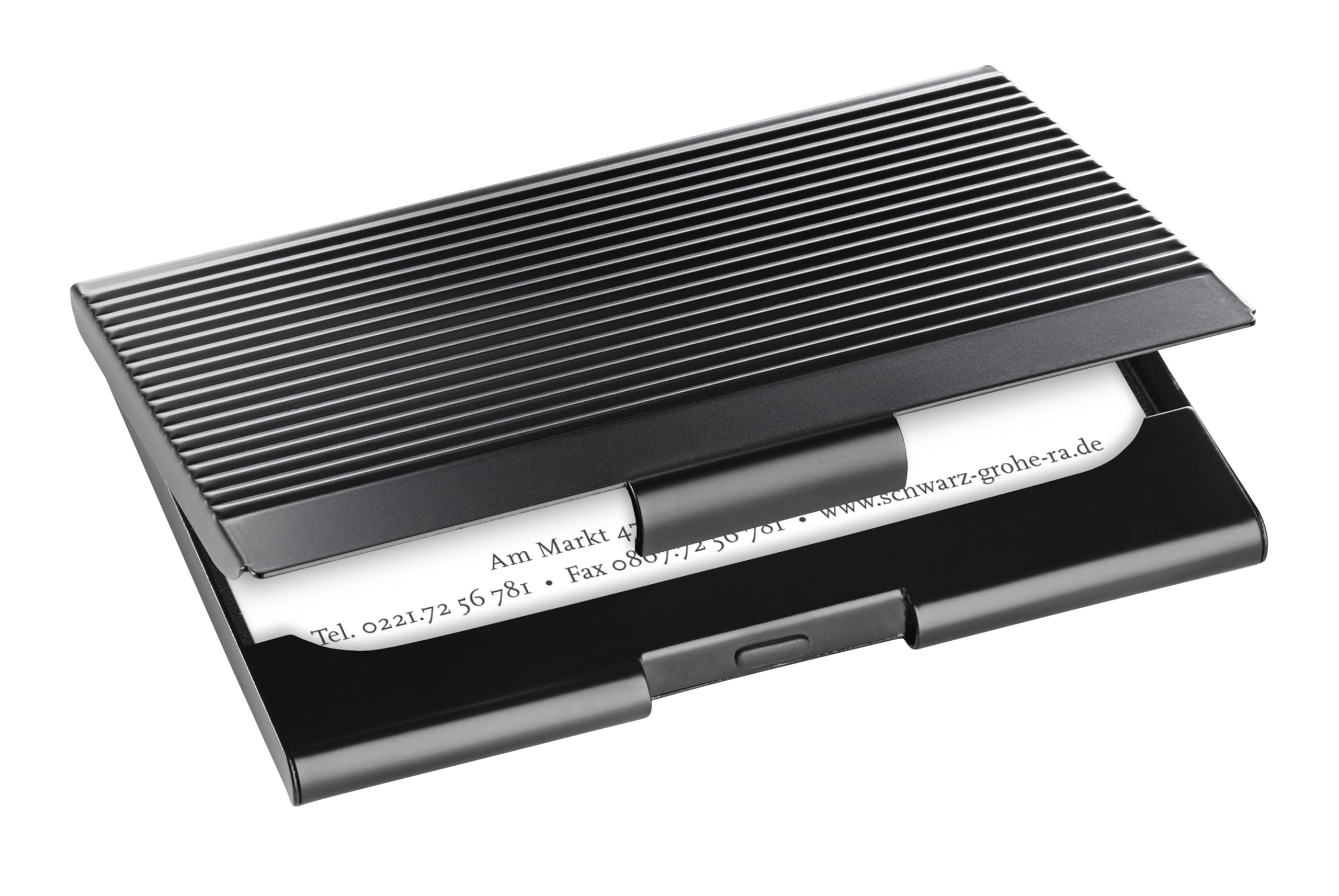 SIGEL VZ134 Business card case - for up to 20 business cards - black -