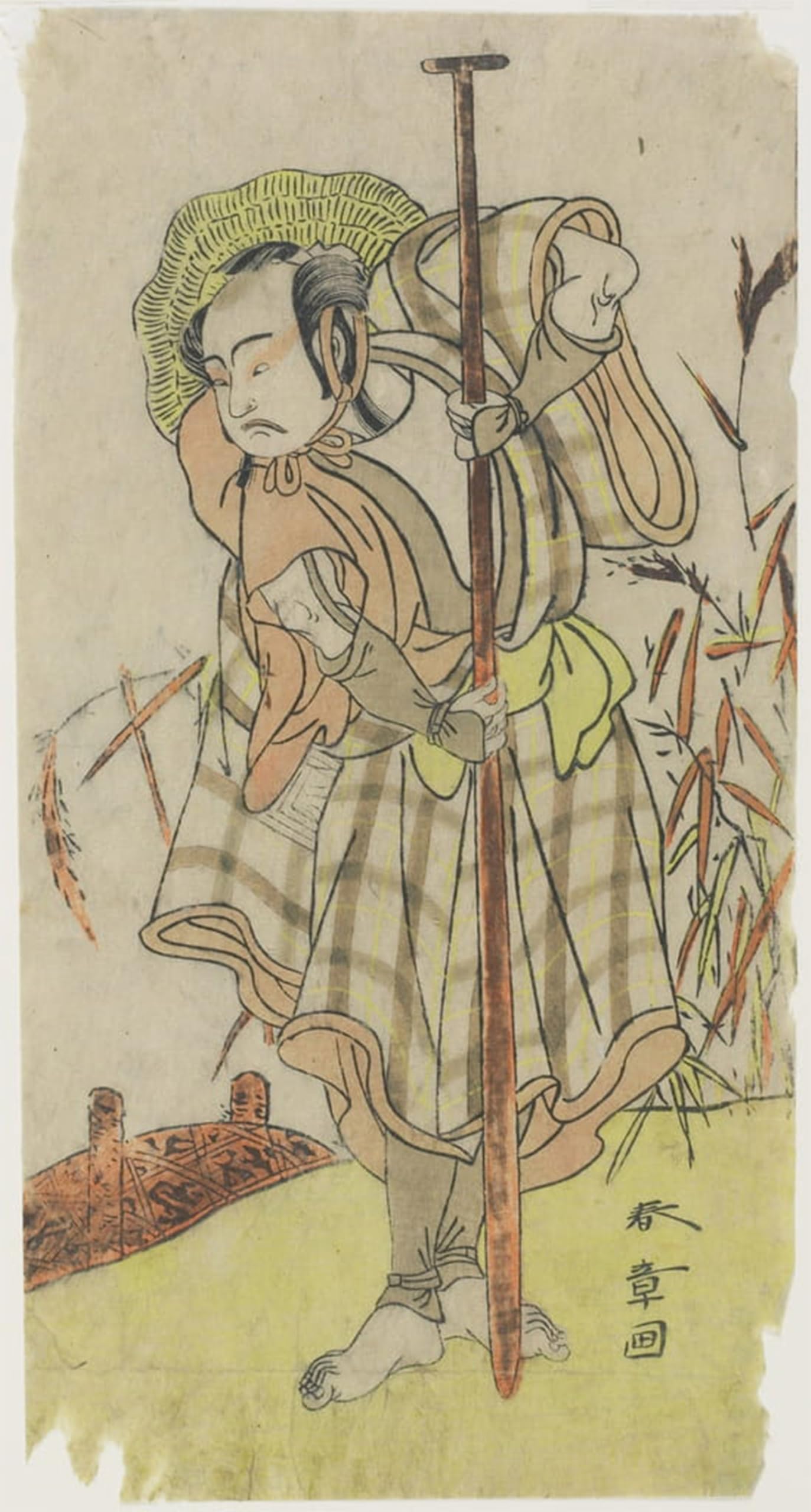RZHRHJES Vintage Wall Art Picture on Canvas Wall Art Poster Famous Painting by Katsukawa Shunsho Canvas Poster for Home Decor 60x90cm