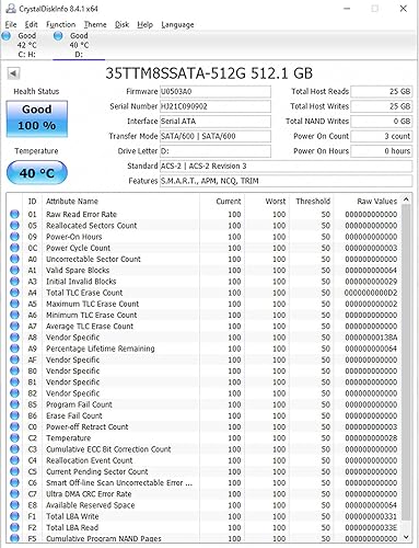 Miniatura 8 de Timetec 512GB SSD 3D NAND SATA III 6Gbs M.2 2280 NGFF 256TBW Velocidad de lectura de hasta 550MBs Caché SLC Aumento de rendimiento Unidad de estado