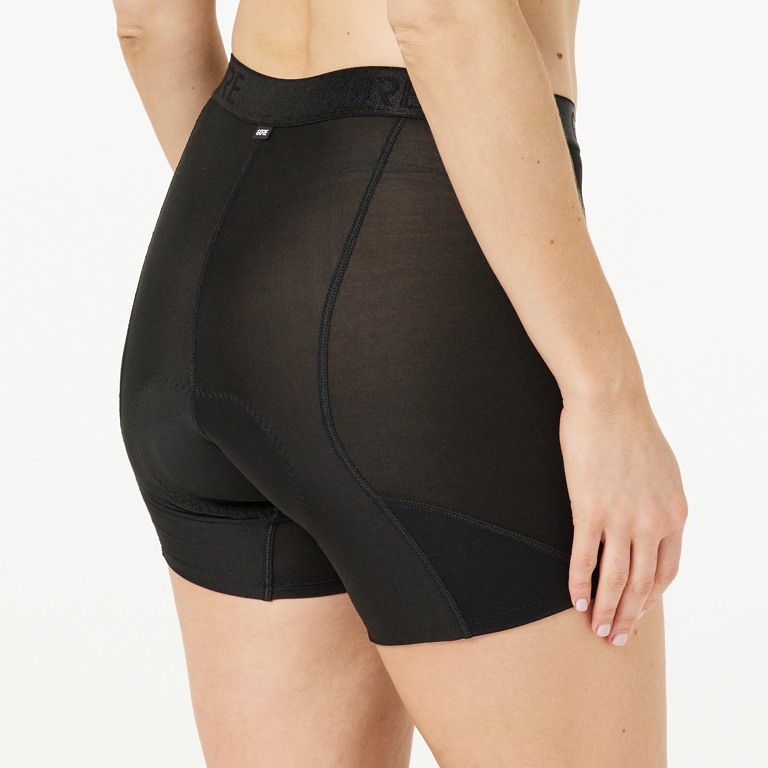 GORE WEAR C3 Base Layer Shorty+, Spodenki Rowerowe Kobiety, Black, 38