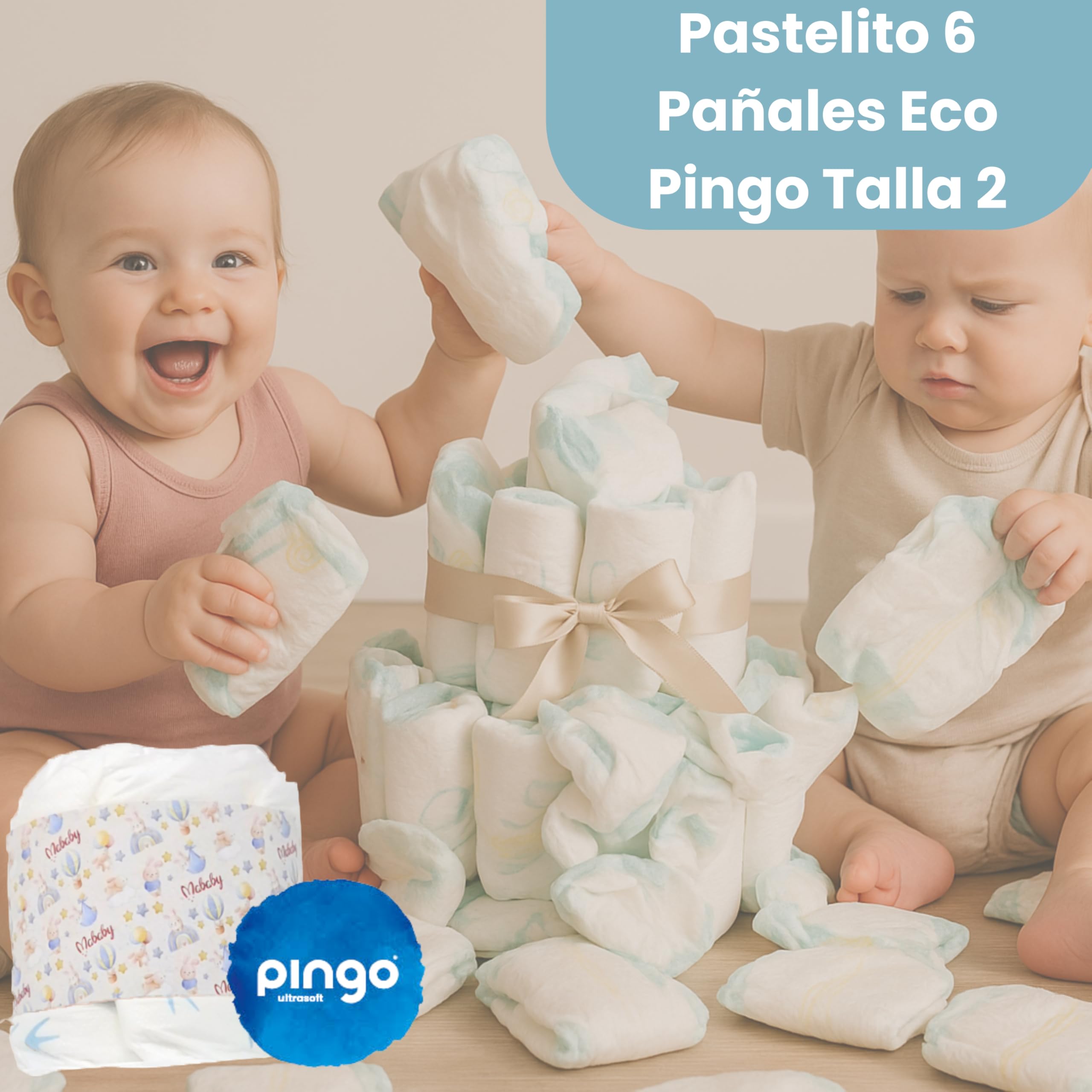 Menta - Cesta de Bebé Personalizada con Manta Burbujas Bordada, Dou Dou de Apego y Chupete Personalizado - Regalo Ideal para Recién Nacidos