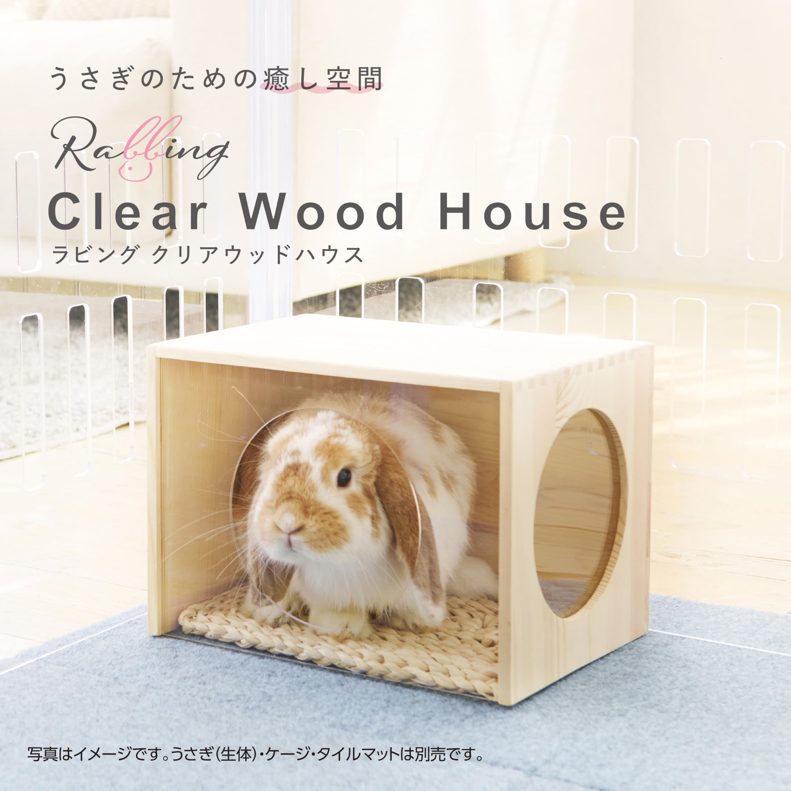 Amazon | ジェックス GEX ラビング クリアウッドハウス うさぎ用ハウス