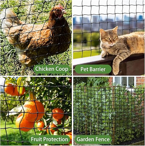 Miniatura 7 de Redes de respaldo de béisbol y softbol, redes de práctica deportiva de alta resistencia, barrera de red deportiva, red de pelota de bricolaje, red