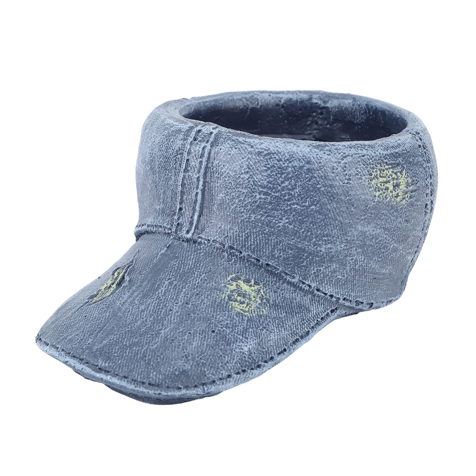 Chapeau de cowboy en résine Pilipane pot de fleur bleu aux finitions de prestige